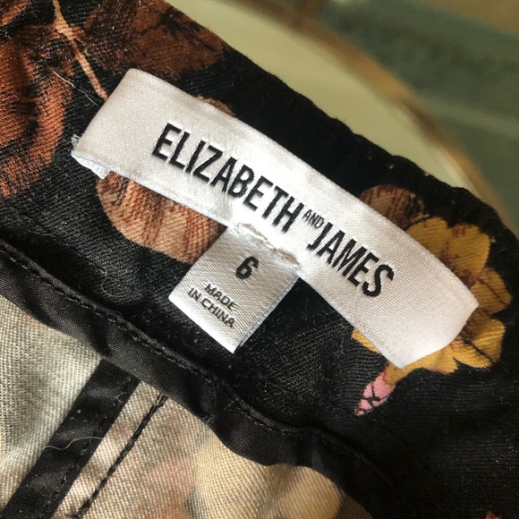 Elizabeth and James Floral Print Moto pants - Picture 5 of 7